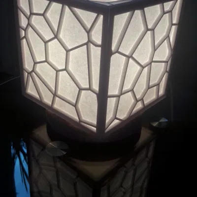 Đèn Voronoi - Đèn Pha Lê Hình Khối