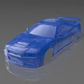 Vỏ Xe RC Open Z V16 Nissan Skyline R34 V-Spec 94mm - Thumbnail 3