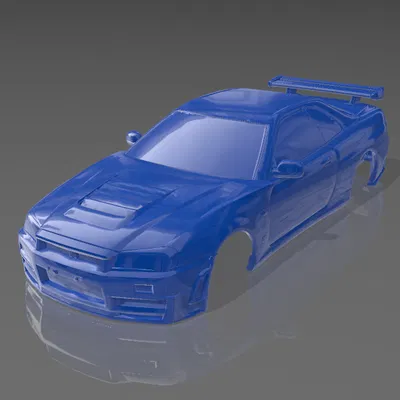 Vỏ Xe RC Open Z V16 Nissan Skyline R34 V-Spec 94mm
