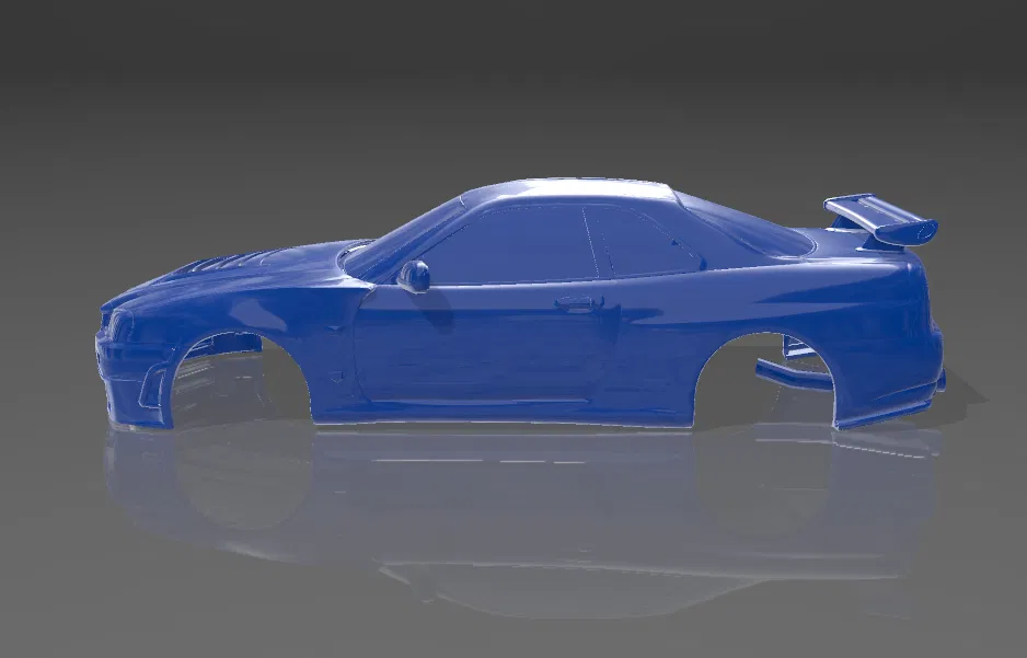 Vỏ Xe RC Open Z V16 Nissan Skyline R34 V-Spec 94mm - Image 4