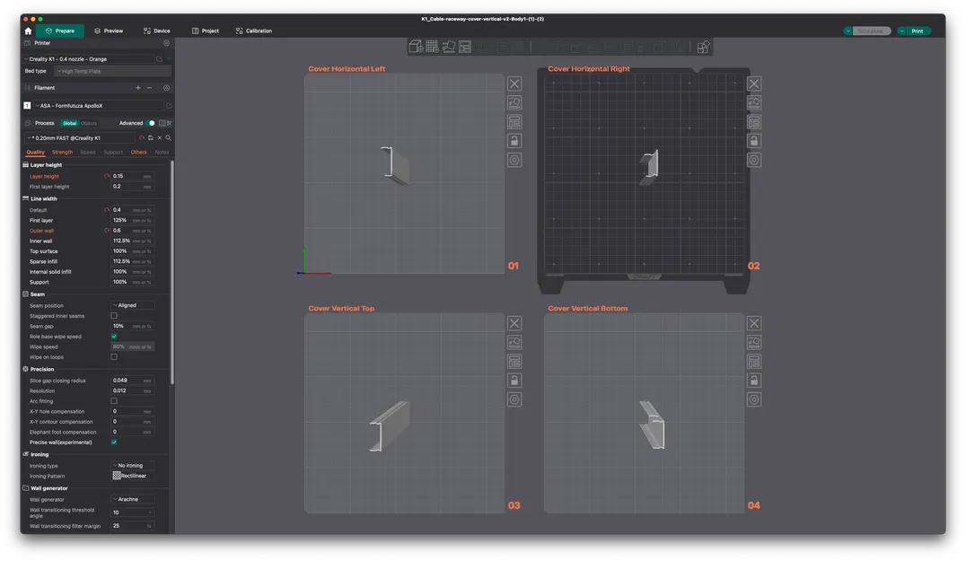 Chụp Che Dây Cáp Creality K1 CAD - Image 3