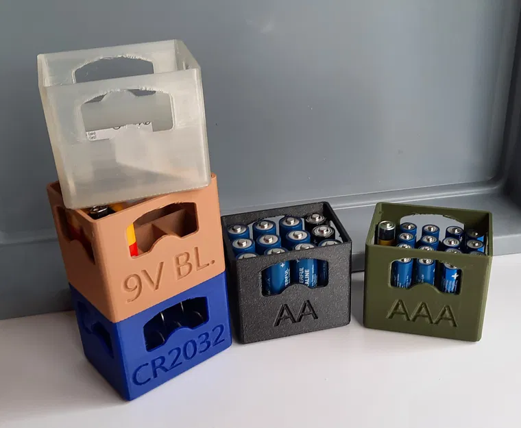 Thùng bia xếp chồng đựng pin / AA/AAA/9V Block/CR2032 - Image 1