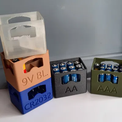 Thùng bia xếp chồng đựng pin / AA/AAA/9V Block/CR2032