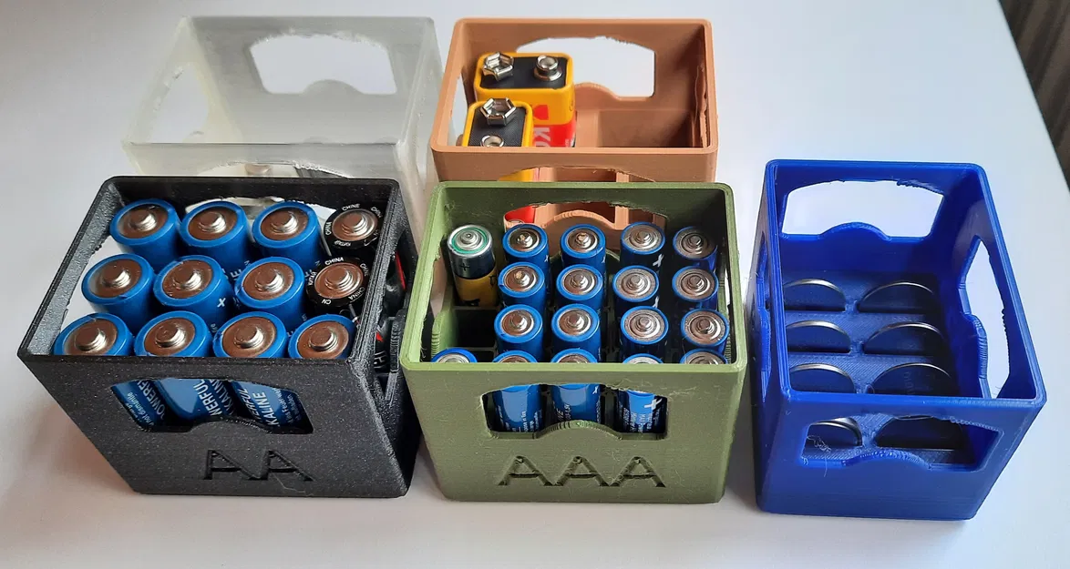 Thùng bia xếp chồng đựng pin / AA/AAA/9V Block/CR2032 - Image 2