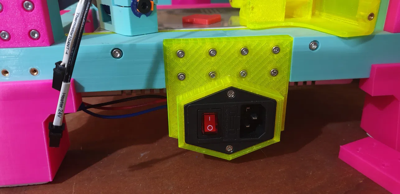 The 100 printer - Ổ cắm điện kín - Gắn thấp phía sau - Image 1