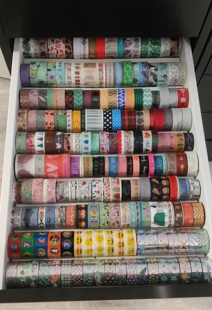 Giá Đỡ Băng Keo Washi Gridfinity Cho Tủ Ikea Alex - Image 1