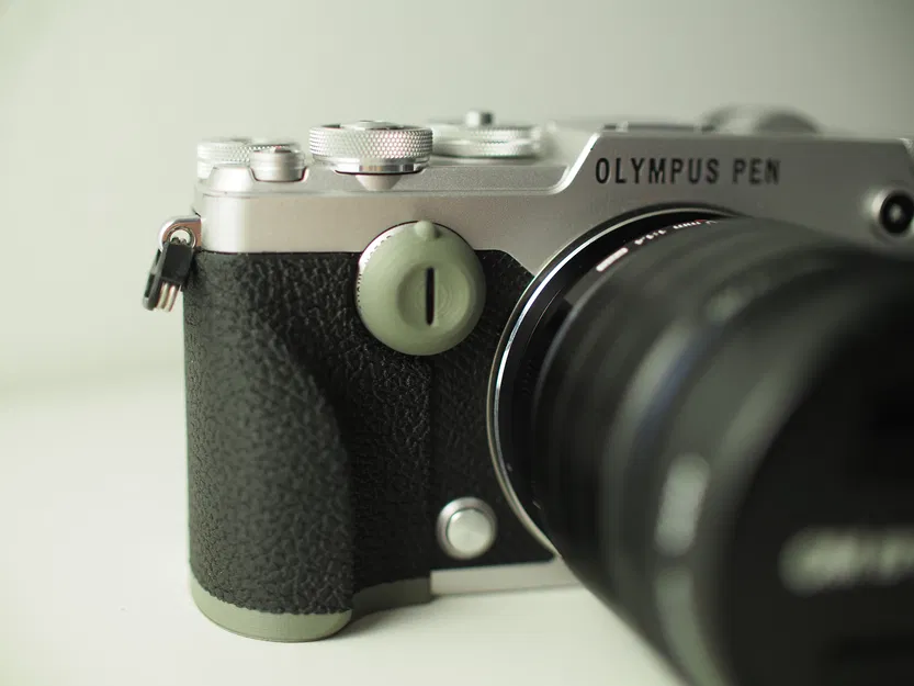 Ốp Tay Cầm và Nắp Vặn Máy Ảnh Olympus Pen-F - Image 2