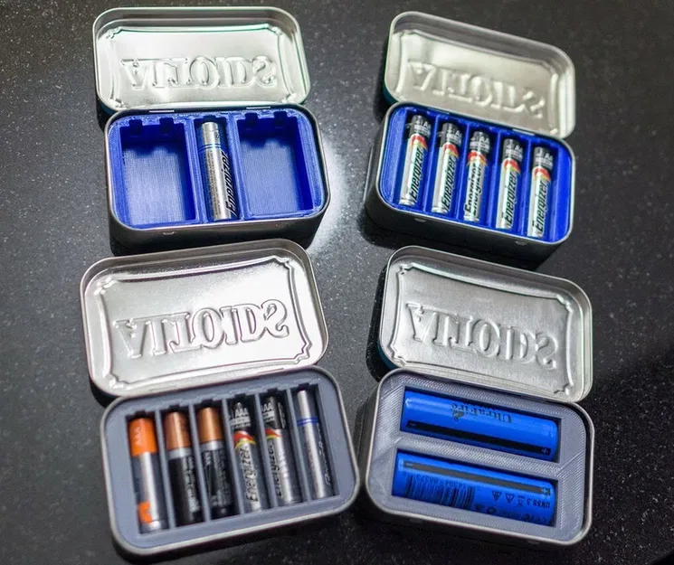 Khay Đựng Pin Cho Hộp Thiếc Altoids (AA/AAA/18650/21700/v.v.) - Image 1