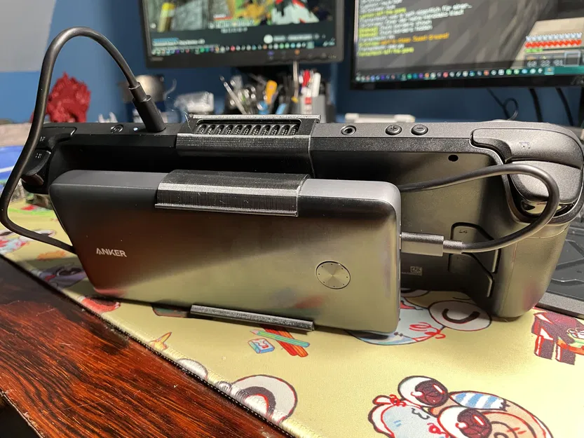 Chân đế Steam Deck kèm kẹp cho "Anker PowerCore III Elite 26k 87W" - Image 1