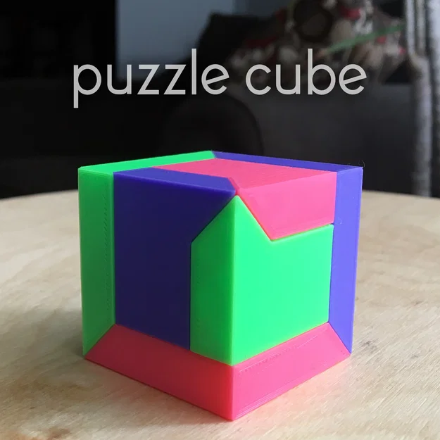 KHỐI LẬP PHƯƠNG PUZZLE (IN DỄ KHÔNG CẦN SUPPORT) - Image 1