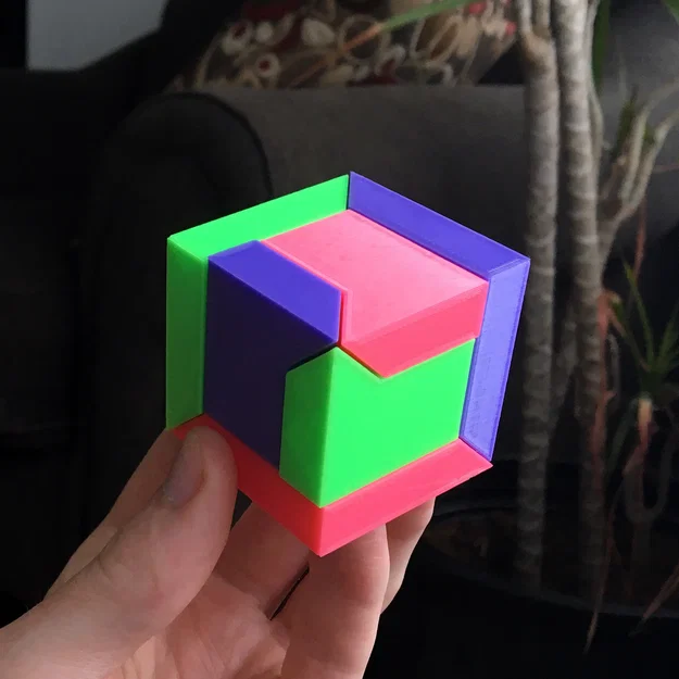KHỐI LẬP PHƯƠNG PUZZLE (IN DỄ KHÔNG CẦN SUPPORT) - Image 2