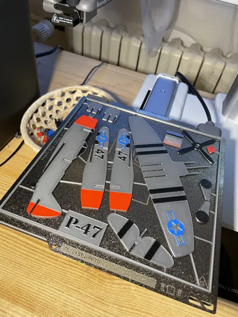 Kit Card Máy Bay P-47 Thunderbolt - Image 8