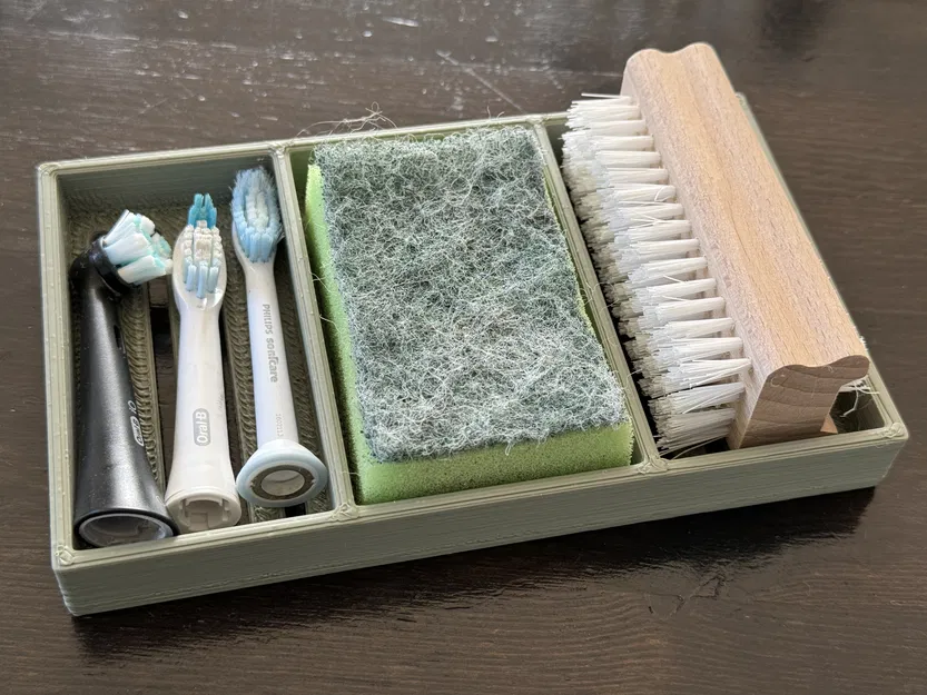 Khay Đựng Bọt Biển và Bàn Chải Rửa Móng - Image 1