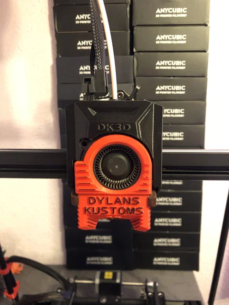 Kobra 2 Max Che/Bọc Hotend cho Ống Dẫn Quạt Nâng Cấp - Image 4