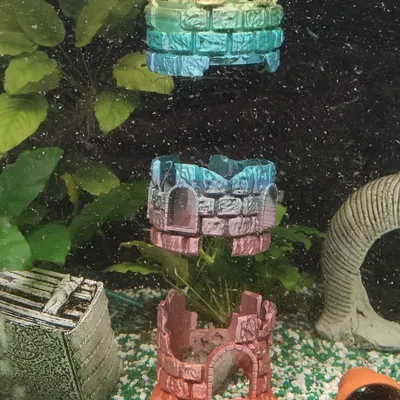 Lâu Đài Nổi Cho Bể Cá