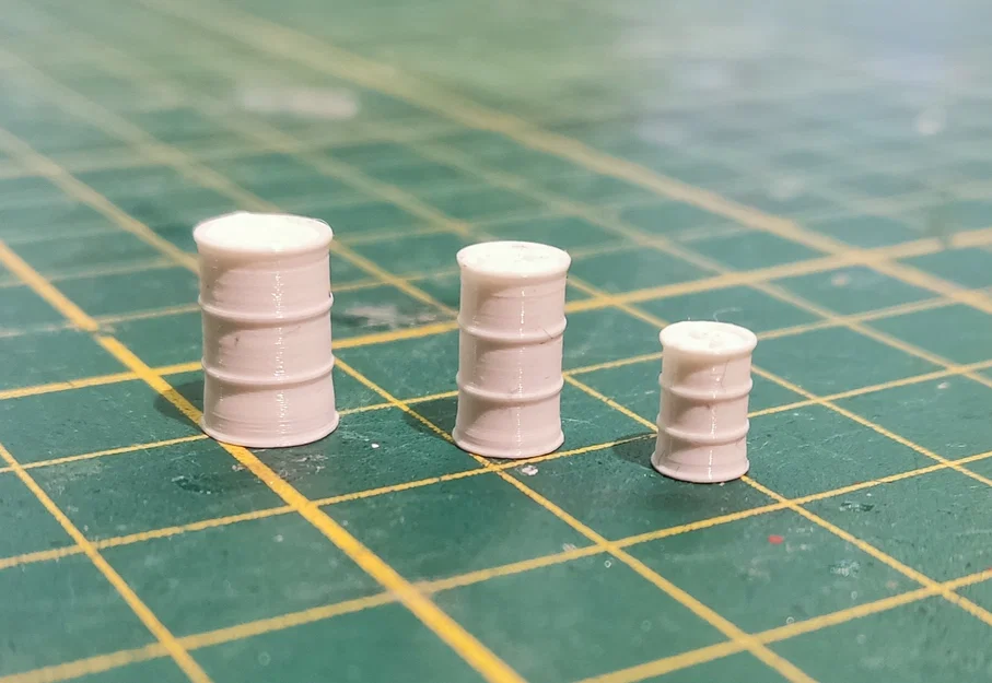 Mô hình thùng dầu H0 1:87 các loại 200L, 160L và 60L - Image 1