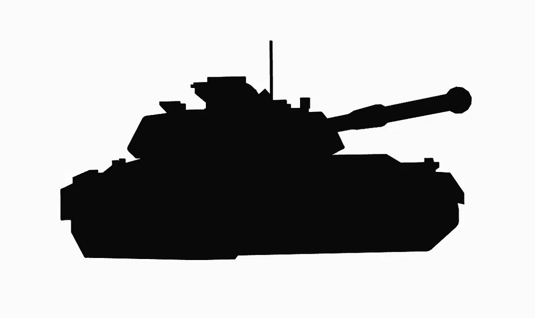 Tranh tường hình bóng xe tăng Abrams M1A2 - Image 1