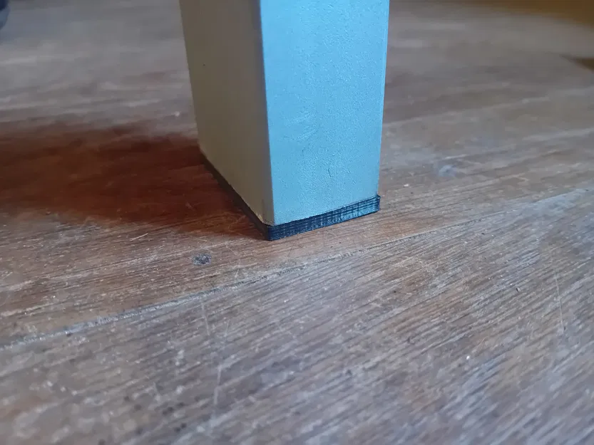 Chụp chân bàn // Nắp bọc chân bàn màu đen - Image 1