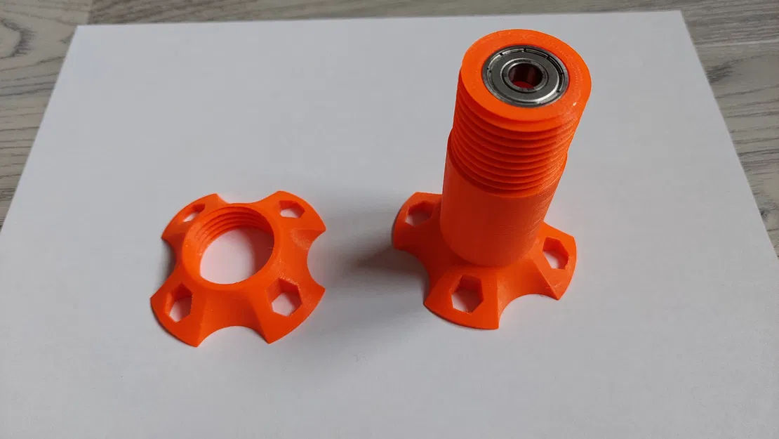 Giá đỡ cuộn dây đa năng với trục 608zz, đai ốc tích hợp - Image 3