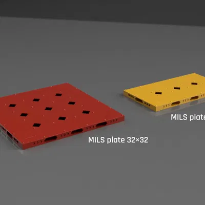 Tấm MILS có rãnh cho các tòa nhà mô-đun Lego (và tương thích)