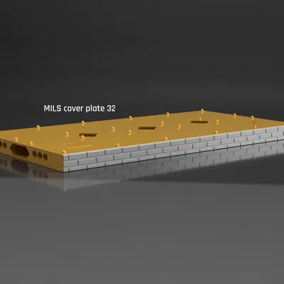 Tấm MILS có rãnh cho các tòa nhà mô-đun Lego (và tương thích)