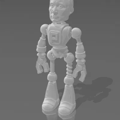 Robot Putin Bẻ Cong - In 3D Mô Hình Độc Đáo