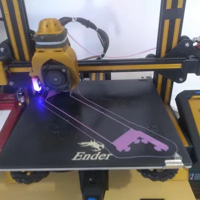Ender 3 V2: Bộ Dẫn Nhựa Bên Phải + Cần Cuộn Dây Dài Hơn