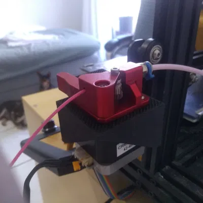 Ender 3 V2: Bộ Dẫn Nhựa Bên Phải + Cần Cuộn Dây Dài Hơn