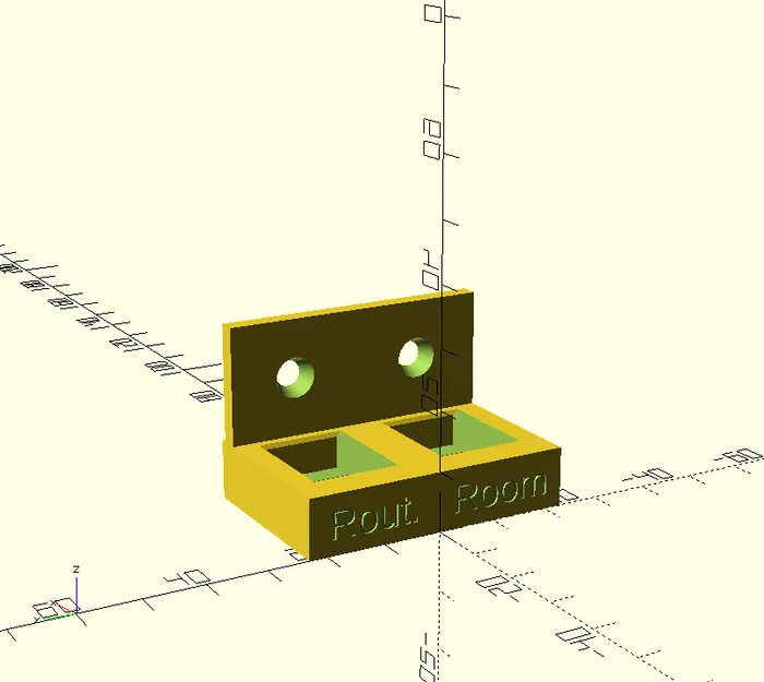 Giá đỡ keystone gắn tường có chữ tùy chỉnh - Image 1