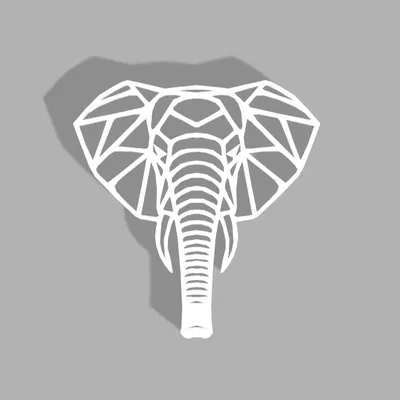 Tượng Voi Hình Học