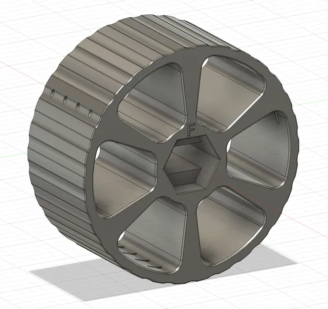 Bánh Xe 4 Làn Có Lỗ Nạp Filament - Image 1