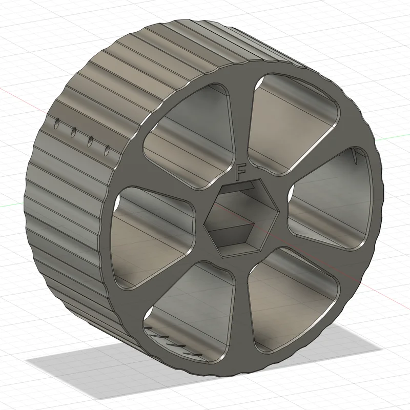 Bánh Xe 4 Làn Có Lỗ Nạp Filament