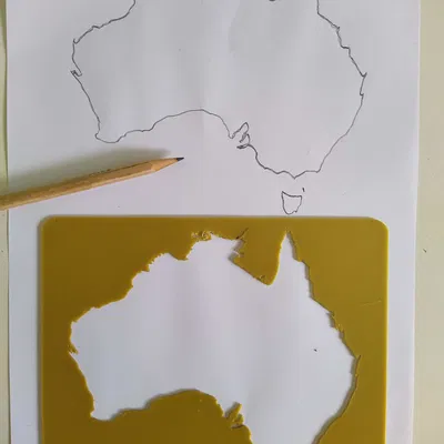 Bản Đồ Úc Và Mỹ Dạng Rỗng