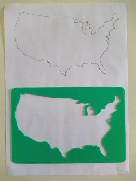 Bản Đồ Úc Và Mỹ Dạng Rỗng - Image 2