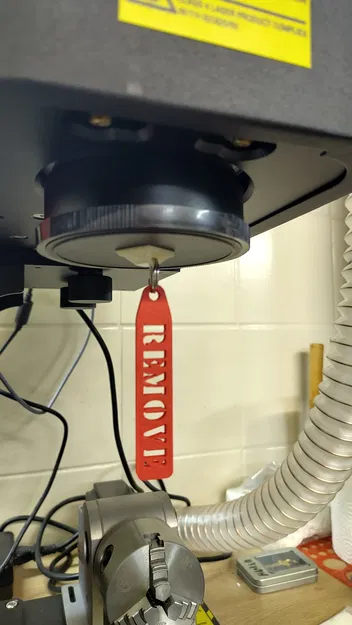 Thẻ "Remove before Flight" cho Nắp Che Ống Kính Máy Laser Fiber - Image 1