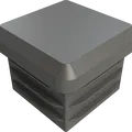 Nắp bịt ống vuông 25mm - Thumbnail 2