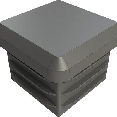 Nắp bịt ống vuông 25mm