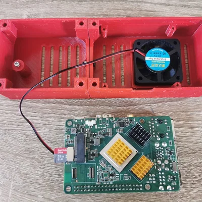 Vỏ Case cho Radxa Rock 4 SE có kèm SSD