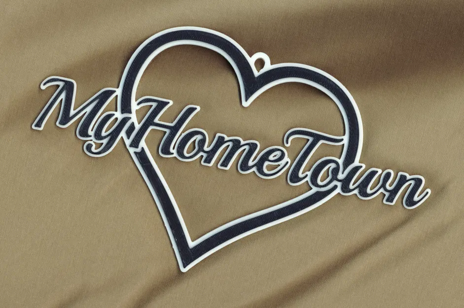 Trái Tim Có Chữ Tùy Chỉnh (OpenSCAD) - Image 2