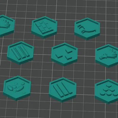 Tiền Xu Tài Nguyên Catan Định Dạng Lục Giác