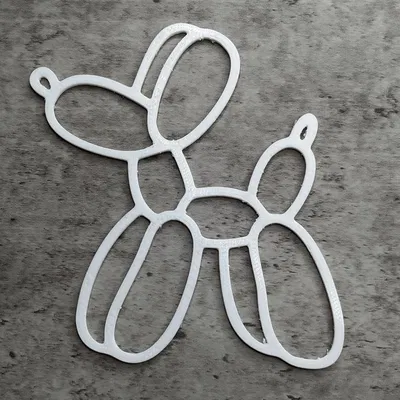 Tranh Treo Tường Hình Chó Bong Bóng - Balon Dog Wallart