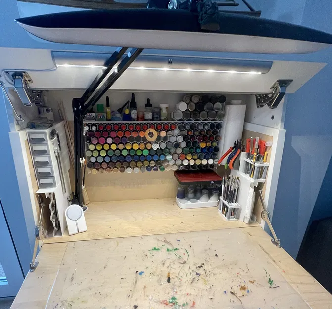 Giá treo tường "kệ nổi" cho khay ướt Army Painter - Image 4