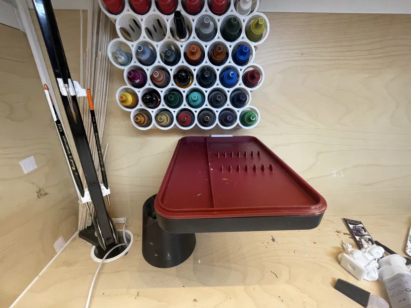 Giá treo tường "kệ nổi" cho khay ướt Army Painter - Image 10