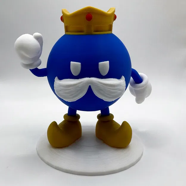 King Bob-omb Đa Sắc Màu - Cao 7.5 inch - Image 1