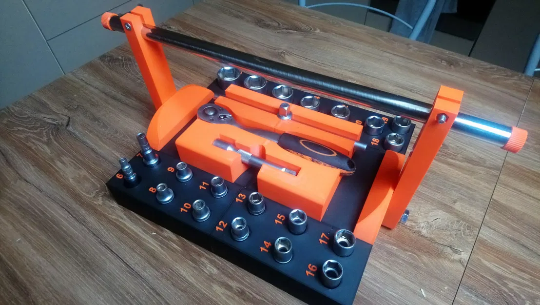 Hộp đựng bộ tuýp 1/2 inch - Image 1