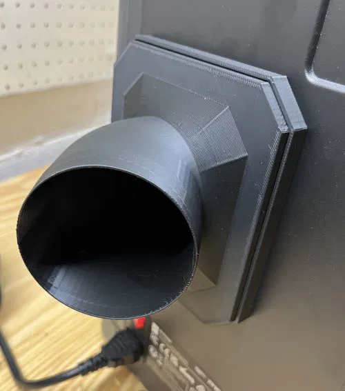 Ống Dẫn Khí Cong 45 Độ Nam Châm 3" Cho Bambu Lab P1S - Image 1