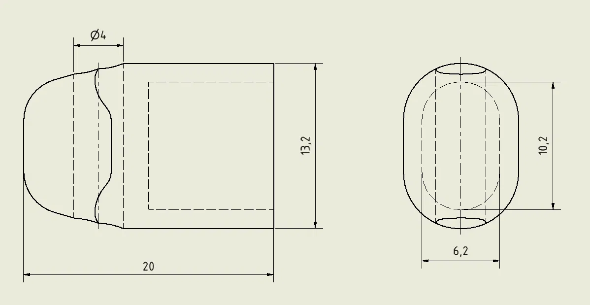 Đầu Bịt Thanh Treo Rèm Cửa - Image 2