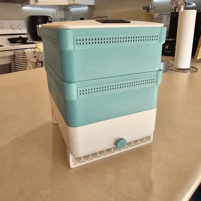 Thùng ủ giun dạng Module - Phiên bản sửa đổi Worm Fortress 360 có chống bọ giẻ giẻ