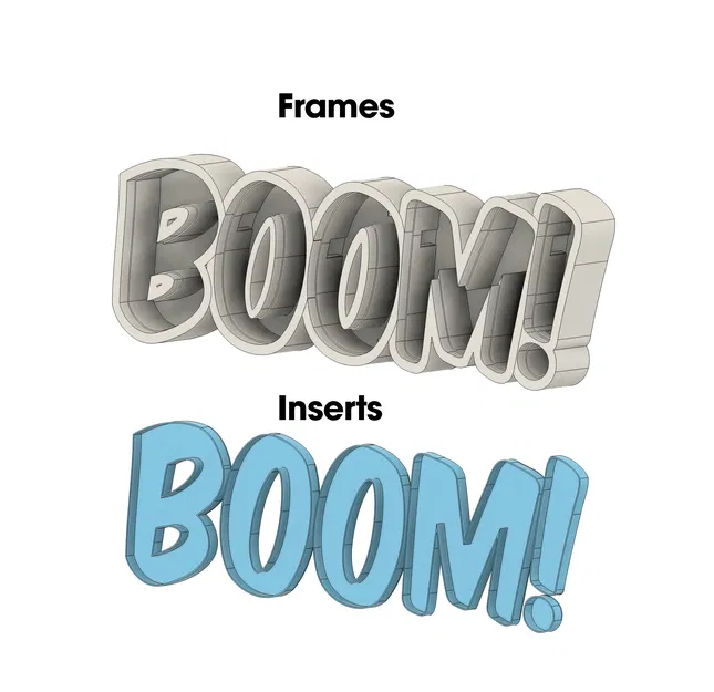 Biển hiệu chữ LED "Boom!" phát sáng - Image 2