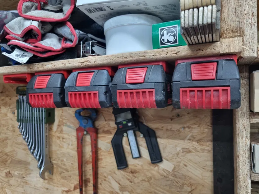 Giá đỡ pin Bosch 18V kèm bộ gá - Image 3